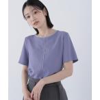 ブラウス シャツ シフォンラインTブラウス レディース