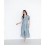 シャツワンピース パールボタンシャツワンピース