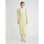 「CELFORD」 ニットワンピース 36 イエロー レディース