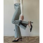 ショッピングジーンズ ジーンズ デニム デニムパンツ サイドスリットデニムリボンパンツ レディース