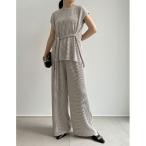 「Re_EDIT」 「MARBLEWALTZ」セットアップ MEDIUM グレイッシュベージュ レディース