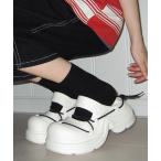 ショッピング厚底 サンダル サンダル ダブルストラップ厚底サンダル レディース