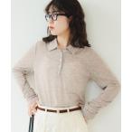 ショッピングポロシャツ ポロシャツ ポロ シアー ポロ ロングスリーブ Tシャツ レディース