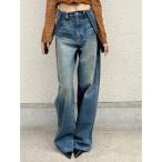 ショッピングサロペット ジーンズ デニム デニムパンツ 2WAYサロペットワイドデニムパンツ レディース