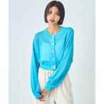 カーディガン シアー ショートカー�