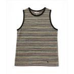 ショッピングタンクトップ レディース タンクトップ リサイクルマルチボーダー リラックスタンクトップ メンズ レディース