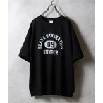 トレーナー スウェット COLLEGE LOGO PRINTED S/S SWEATSHIRT / カレッジ ロゴ プリント 半袖 クルーネック スウ
