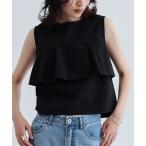 ブラウス シャツ 「セットアップ可能」ストライプサッカーフリルブラウス「洗える/カセット服/夏服」 レディース
