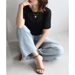 tシャツ ストレッチレースTシャツ レディース