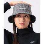 ショッピングハット 帽子 ハット 「WOMEN」千鳥格子 リバーシブル バケットハット レディース