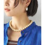 ネックレス アース カラー ビーズ ネックレス レディース