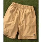 パンツ 「71」「LOGOS/ロゴス」ワンポイントロゴ ストレッチ 無地バギーショーツ/ ハーフパンツ/ ハーフパンツ メンズ レディース
