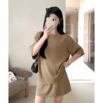 ショッピングセットアップ レディース セットアップ 半袖トップスセットアップ レディース