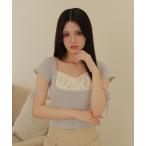 ニット セーター *M DOLLY original* ribbon strap dreamy tops/リボンストラップドリーミートップス レディー
