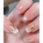  искусственные ногти наклейки на ногти варьете ламе French квадратное искусственные ногти 