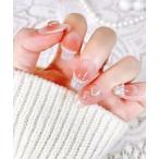  искусственные ногти наклейки на ногти 3D жемчуг French квадратное искусственные ногти 