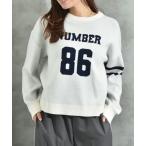 ニット セーター ロゴジャガードニ