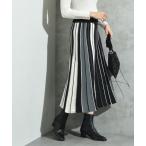ショッピングスカート スカート 配色プリーツニットスカート