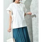 tシャツ 度詰め天竺袖フリルプルオ