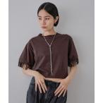 tシャツ フリンジショートTEE SS/574903 レディース