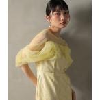 ドレス チュール レース トルネード ペンシル ワンピース ドレス パーティー 結婚式 お呼ばれ オケージョン