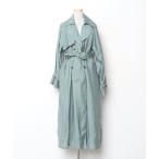 [reca] тренчкот M зеленый женский 