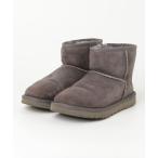 「UGG」 ムートンブーツ 25cm グレー レディース