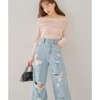 「Chico」 デニムパンツ 1 スカイブルー レディース