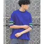 tシャツ クロシェ切り替えTシャツ メンズ