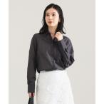 ショッピングシャツ ブラウス シャツ ポリエステル ウール トロピカル シアー シャツ「手洗い可」 レディース