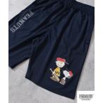パンツ PEANUTSプリントハニカムドライハーフパンツ メンズ レディース