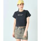 tシャツ Whoareyou ビジュー ロゴ Tシャ