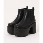 ブーツ 「YOSUKE/ヨースケ」厚底サイドゴアショートブーツ レディース