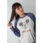 tシャツ 「Mickey Mouse」 Print Raglan Sleeve Tee /ミッキーラグランT レディース