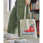 トートバッグ 「 CONVERS × PUPPET SUNSUN 」コンバース × パペットスンスン コラボ グラフィックプリント フラット トートバ
