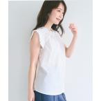 tシャツ コットンフリルトップス レディース