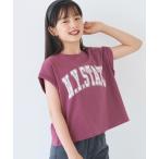 ショッピングcoca tシャツ キッズ　親子お揃い袖ロールアップロゴTシャツ キッズ 子供服 女の子