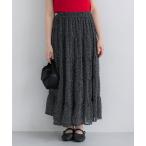 ショッピングシフォン スカート シフォンティアードスカート