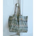 トートバッグ fekete checke