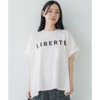 tシャツ ロールアップスリーブロゴTシャツ レディース