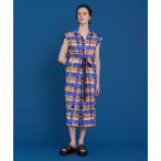 ワンピース チェックプリントシャツワンピース