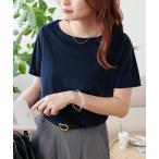 tシャツ ベロア5分袖Tシャツ レディース