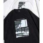ショッピングモノトーン tシャツ Photograph Design T-Shirt/モノトーン フォトグラフ ビッグシルエット 半袖Tシャツ レディース メンズ メンズ レ