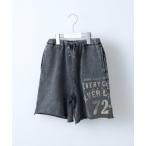パンツ 「KIDS」ピグメント加工スウェットプリントショーツ キッズ 子供服