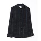「SHAREEF」 長袖ネルシャツ 2 ブラック メンズ