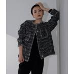 「anuans」 ツイードジャケット F