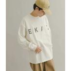 「EKAL」 長袖Tシャツ MEDIUM ホワイト メンズ