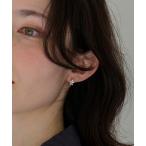 ショッピングパール ピアス ロマンティックビジューバタフライフープピアス レディース