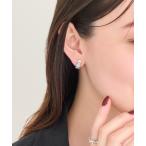 イヤリング 「痛くないシリーズ/金属アレルギー対応」マーガレットフラワーフープライトフィットイヤリング レディース