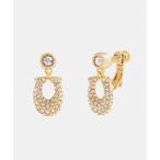  серьги signature crystal pave пристегивающийся серьги женский 